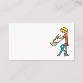 Chopstiere und Nudeln Visitenkarte