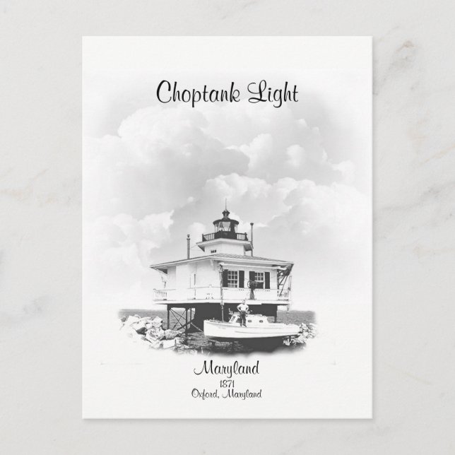 Choptank Light - Maryland Postkarte (Vorderseite)