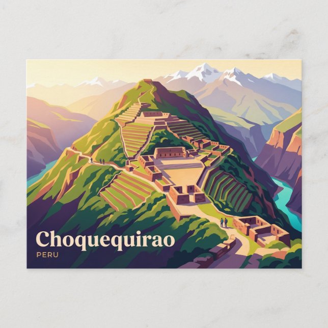 Choquequirao Peru Postkarte (Vorderseite)