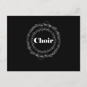 Chor Chorus Chormusikdirigent Notes Postkarte