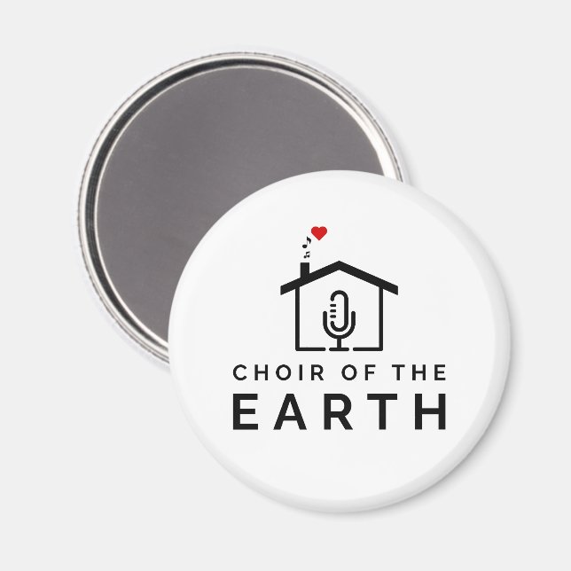 Chor des Earth-Logos - Kühlschrank Magnet (Vorderseite/Rückseite)
