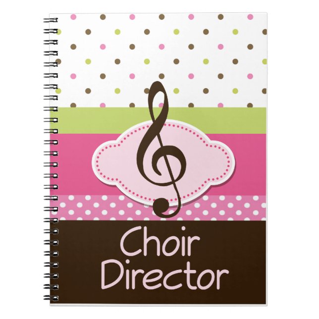 Chor-Direktor Gift Journal Notebook Notizblock (Vorderseite)