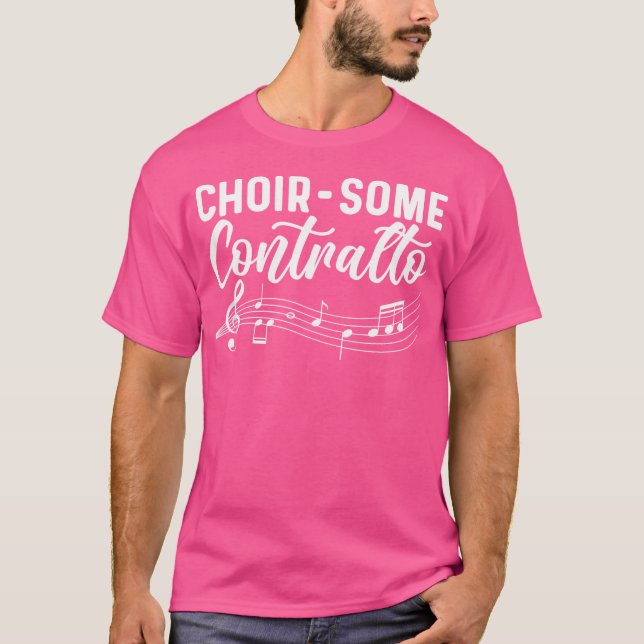 Chor-Einige Contralto. Theater Musik Opernsänger T-Shirt (Vorderseite)