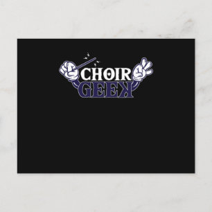 Chor Geek Chorus Chormusikdirigent Geschenk Postkarte