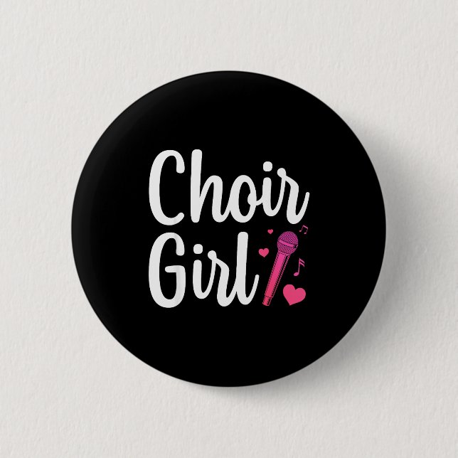 Chor Kunst Für Mädchen Frauen Chor Singen Chor Sho Button (Vorderseite)