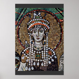 Chor Mosaics in San Vitale in Ravenna, Szene: Empi Poster