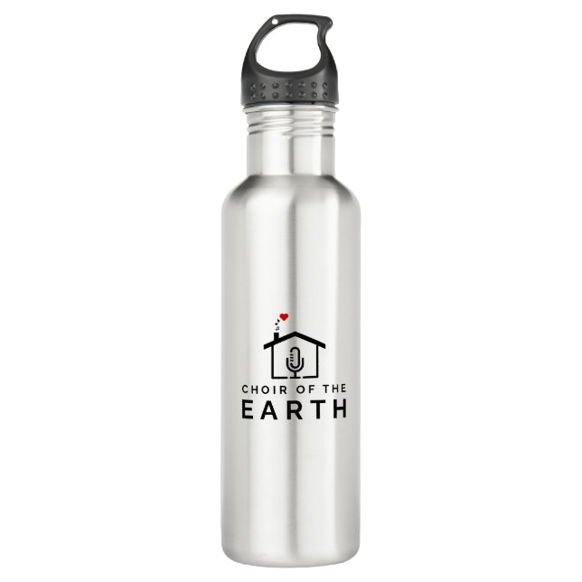 Chor of the Earth Logo Stainless Steel Edelstahlflasche (Vorderseite)