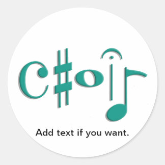 Chor Runder Aufkleber