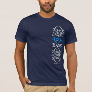 Chor-T - Shirt-Baß für Blau der Unterstützungs7 T-Shirt