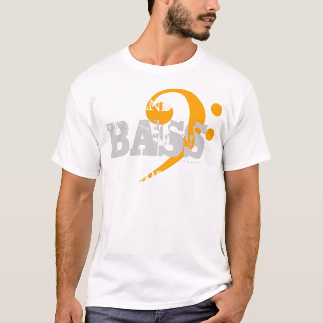 Chor-T - Shirt-Baß für Orange der Unterstützungs9 T-Shirt (Vorderseite)