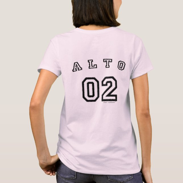 Chor züchten den T - Shirt der Frauen des Altes 02 (Rückseite)