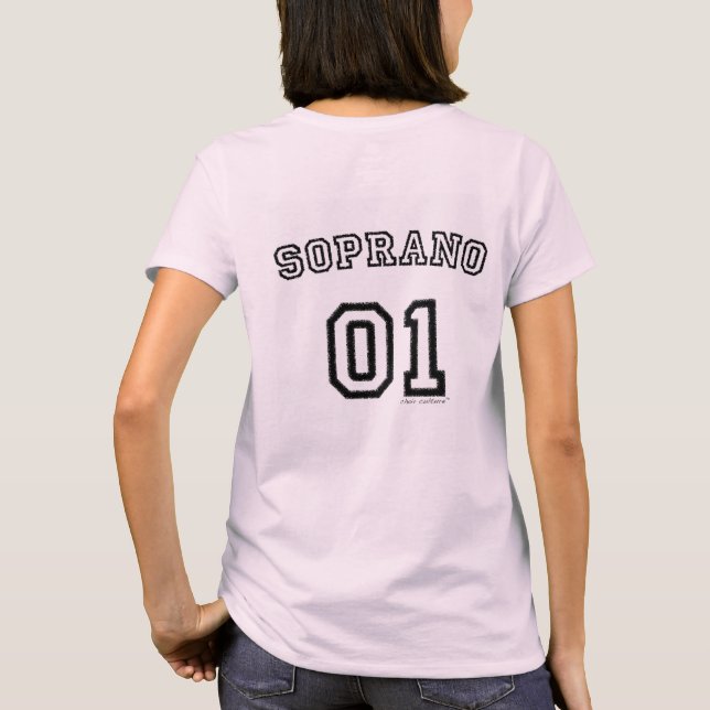 Chor züchten den T - Shirt der Frauen des Soprano (Rückseite)