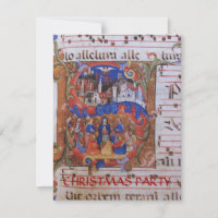 CHORALE MUSIK CHRISTMAS PARCHMENT MIT SITZEN