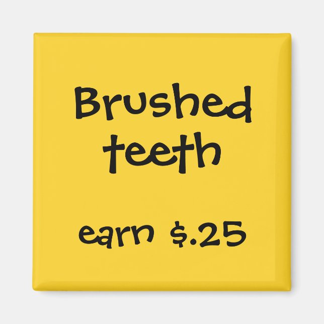 Chore Rewards für Kinder Magnet (Vorne)