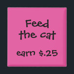 Chore Rewards für Kinder Magnet<br><div class="desc">Was für eine tolle Art,  Ihr Kind an die Aufgaben zu erinnern,  die es für jeden Tag oder während der Woche zu erledigen hat. Passen Sie Ihre Formulierung an. E-Mail paula@labellarue.com ,  wenn Sie Farbänderungen benötigen. Karo in den La Bella Rue Shop für weitere Farben!</div>