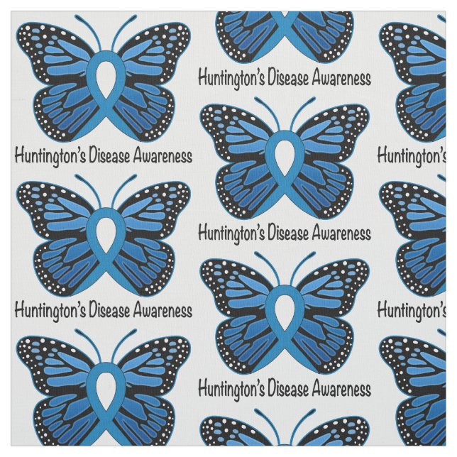 Chorea Huntington-Schmetterling der Hoffnung Stoff (Muster)