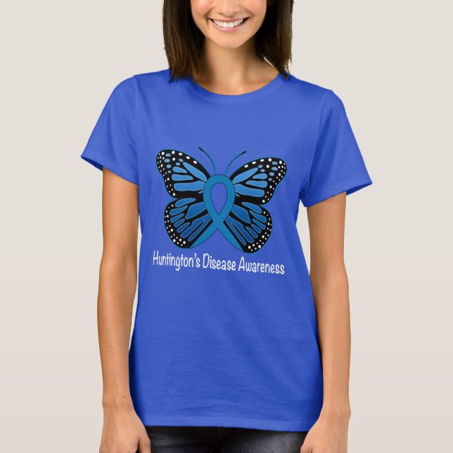 Chorea Huntington-Schmetterling der Hoffnung T-Shirt (Vorderseite)