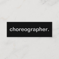 Choreograf-Visitenkarte