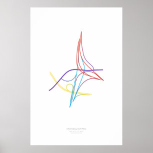 Choreografie des Austauschs: Johannesburg, S. Afri Poster