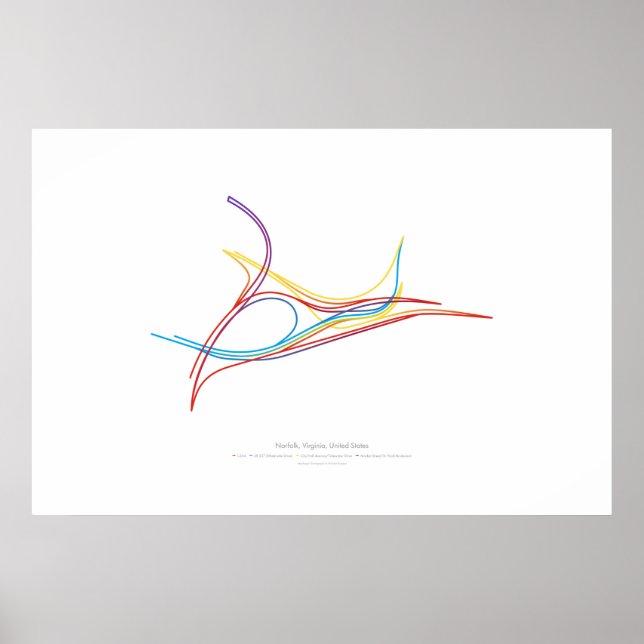 Choreografie des Austauschs: Norfolk, VA, US 2 Poster (Vorne)