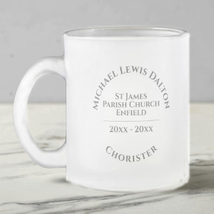 Chorister Mattiert Glass Kaffee Tasse