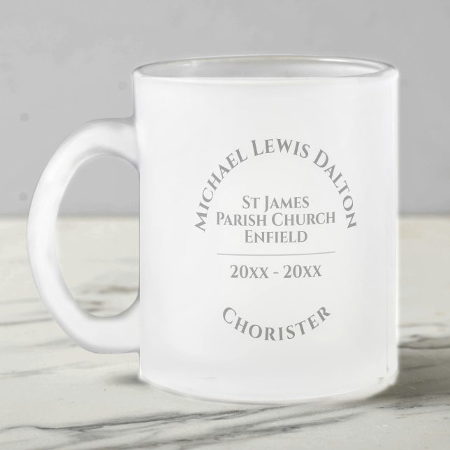 Chorister Mattiert Glass Kaffee Tasse (Close-up)