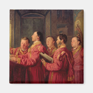 Choristers in der Kirche, 1870 Magnet