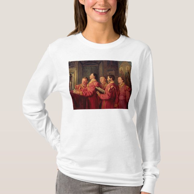 Choristers in der Kirche, 1870 T-Shirt (Vorderseite)