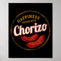 Chorizo Retro Wurst Vintage Bbq Gourmet Barbecue