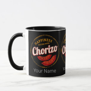Chorizo Retro Wurst Vintage BBQ Gourmet Barbecue Tasse