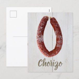 Chorizo Sausage Feiertagspostkarte