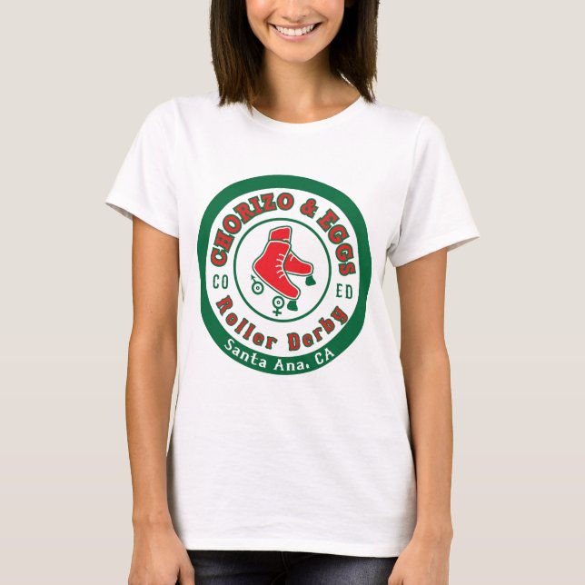 Chorizo u. Rolle Derby der Ei-Co Ed T-Shirt (Vorderseite)