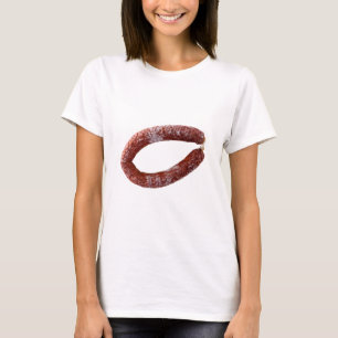 Chorizo-Wurst abgeschieden als geschnitten T-Shirt
