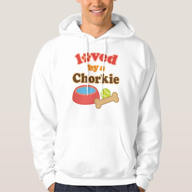 Chorkie Hundezucht-Geschenk Hoodie (Vorderseite)