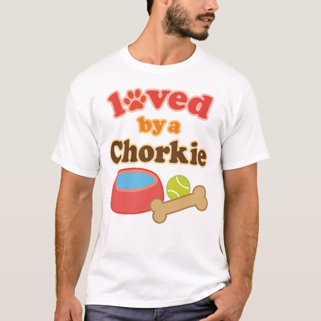 Chorkie Hundezucht-Geschenk T-Shirt (Vorderseite)