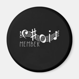 Chormitglied Chorus Clef Singer Chormusikgeschenk Magnet