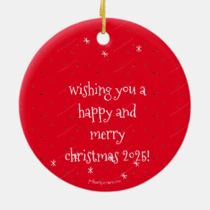 Chorreihe zum Tanzen Rentier Keramik Ornament