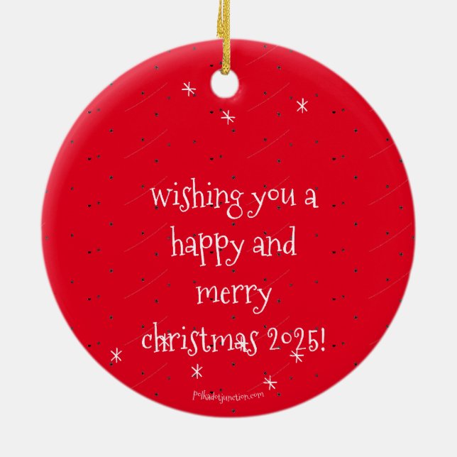 Chorreihe zum Tanzen Rentier Keramik Ornament (Hinten)