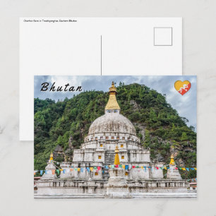 Chorten Kora - Ostbhutan, Himalaja, Asien Postkarte