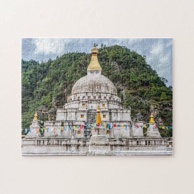 Chorten Kora - Ostbhutan, Himalaya, Asien Puzzle (Horizontal)