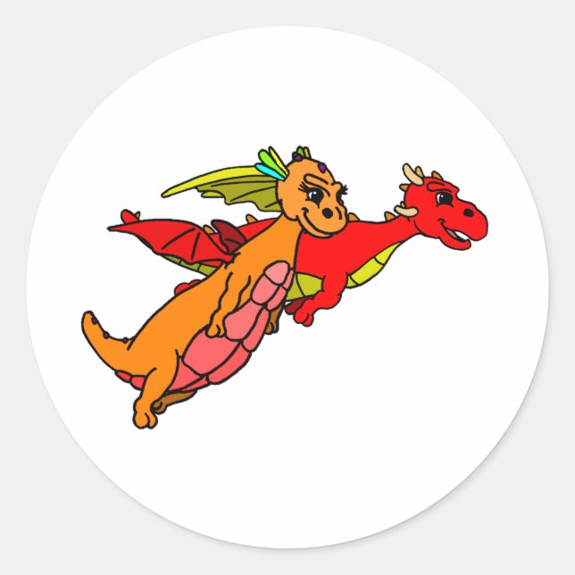 Chorton und Flitter Runder Aufkleber (Vorderseite)