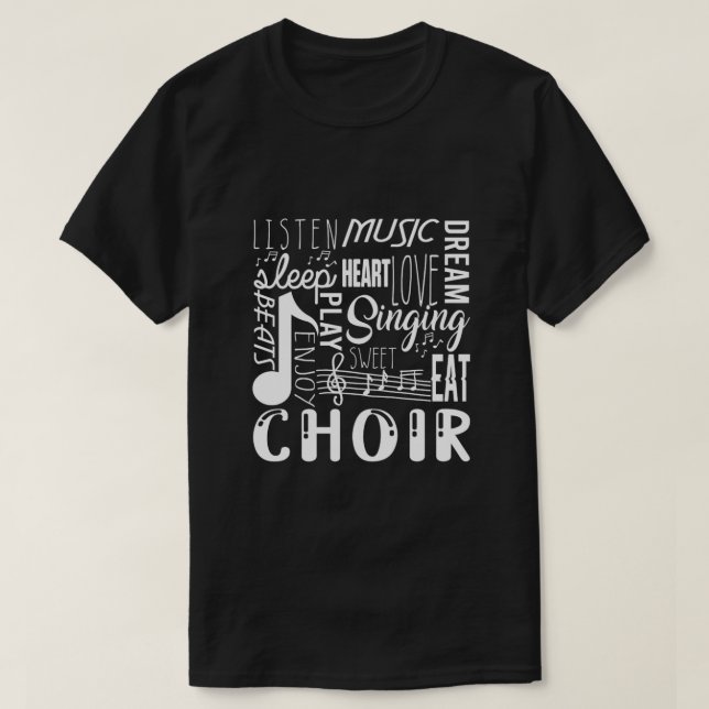 Chorus Chorus Chorchester Musiknoten Clef Geschenk T-Shirt (Design vorne)