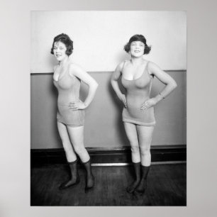 Chorus Girls, 1920. Vintages Foto Poster
