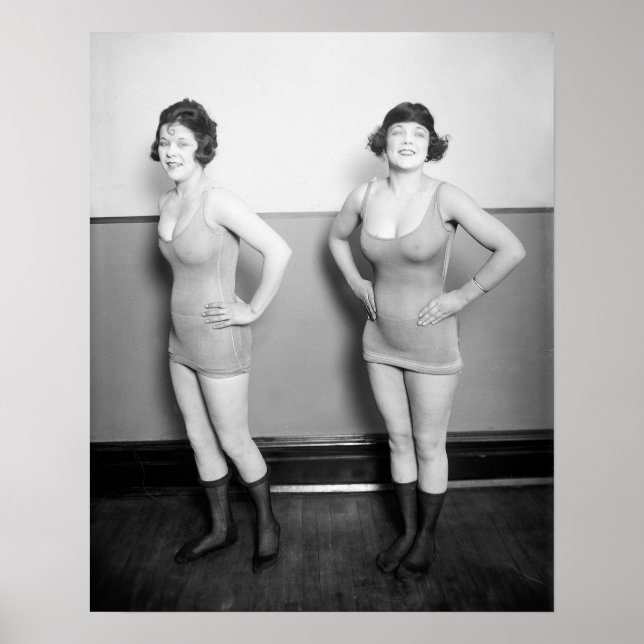 Chorus Girls, 1920. Vintages Foto Poster (Vorne)