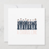 Chorus Line Chorgesang Chormusik Geschenk