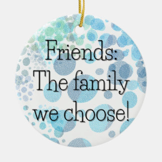 Chosed family Textured Polka Dot Round-Geschenksta Keramik Ornament
