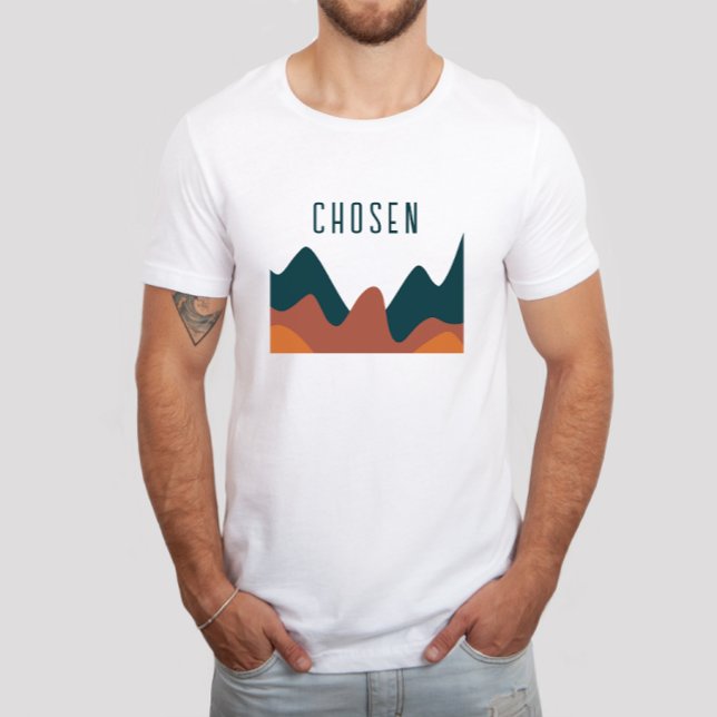 Chosen Burnt Orange Abstrakt Christlicher Glaube T-Shirt (Von Creator hochgeladen)