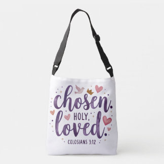Chosen Holy Loved Scripting Tote Bag Tragetaschen Mit Langen Trägern