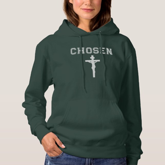 Chosen Hoodie Christlich Sweatshirt Faith Based (Vorderseite)
