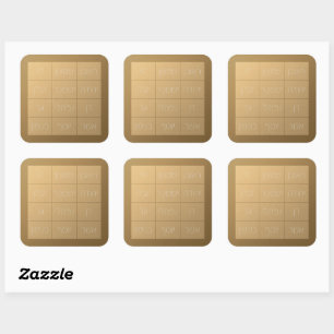 Choshen Mishpat vom biblischen Priesterbrett Quadratischer Aufkleber